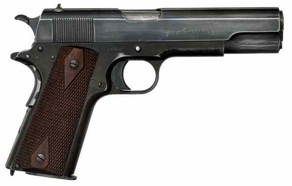 Appraisal: WWI Colt Navy Semi-Auto Pistol ACP cal '' barrel S