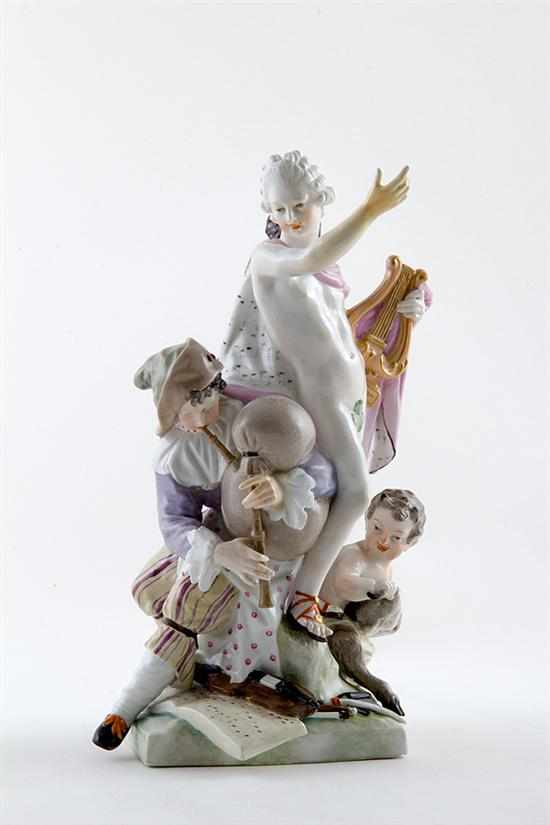 Appraisal: Continental porcelain figural group first half th century probably Berlin