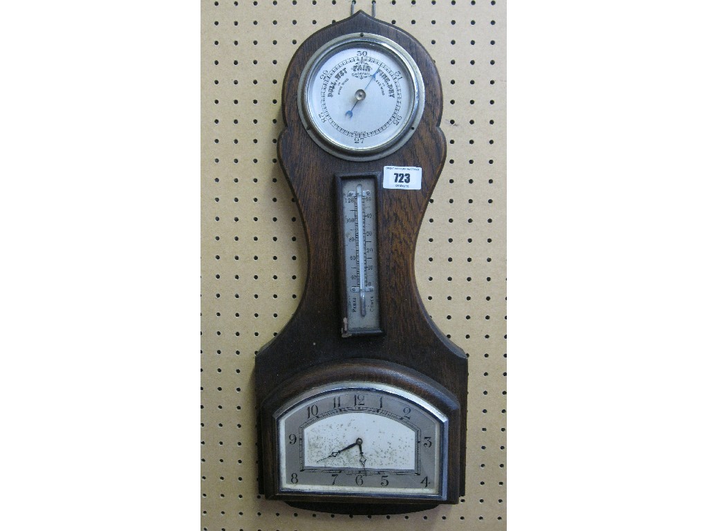 Appraisal: Oak cased barometer