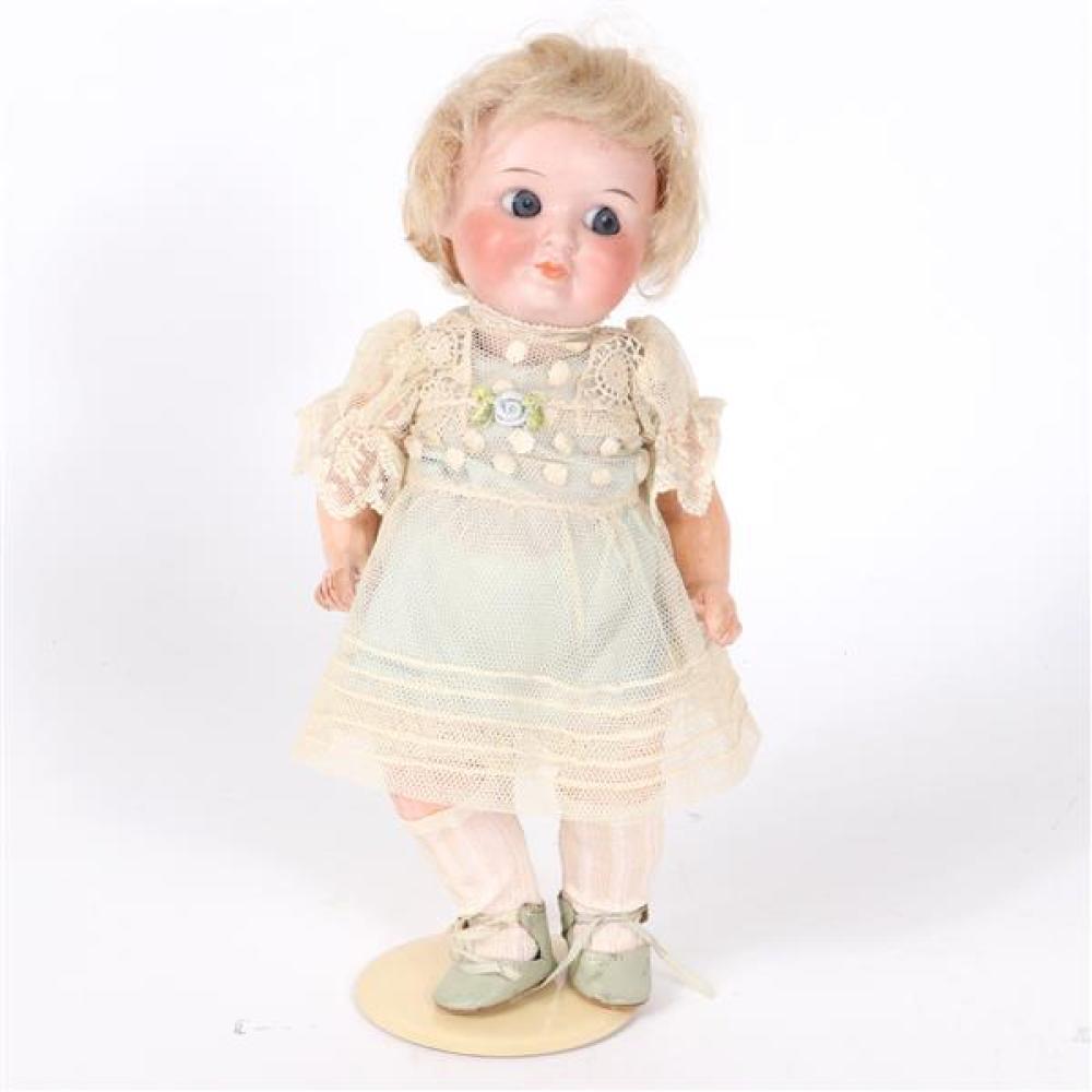 Appraisal: DEMALCOL GERMAN BISQUE SOCKET HEAD GOOGLY CHILD DOLL Demalcol German