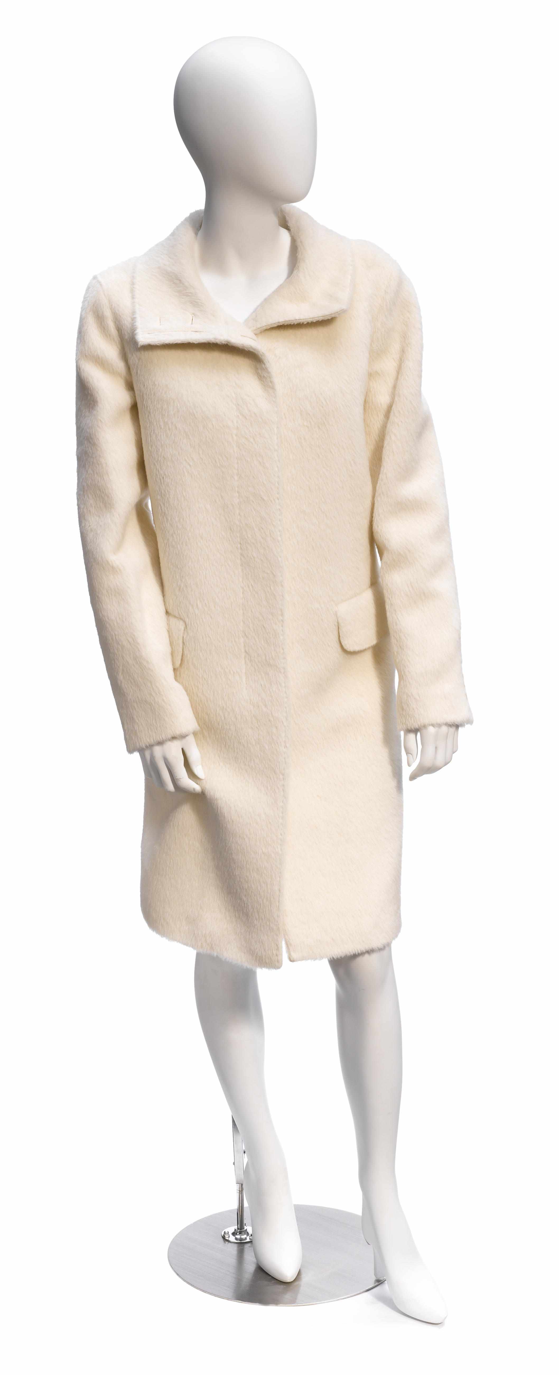 Appraisal: A Helmut Lang ivory coat size