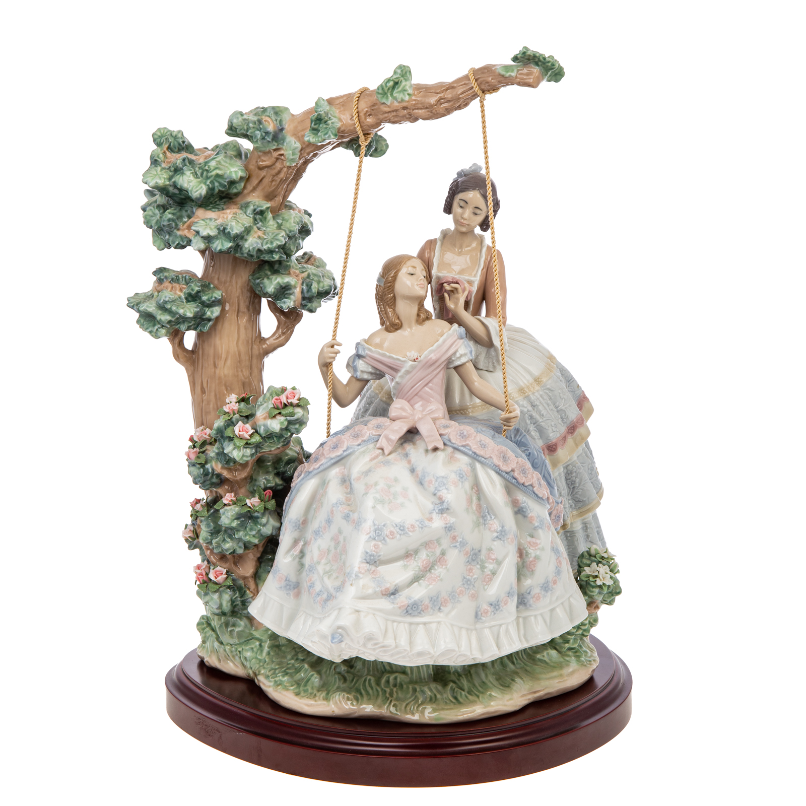 Appraisal: LLADRO PORCELAIN GROUP A QUIET CONVERSATION two Victorian women with