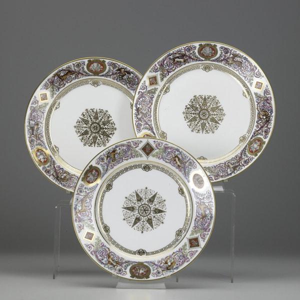 Appraisal: SEVRES FOR LOUIS PHILIPPE Set of twelve plates from the