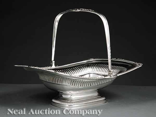 Appraisal: A George III Sterling Silver Cake Basket maker NK London