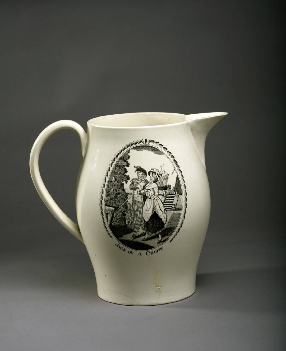 Appraisal: GEORGE WASHINGTON' AND 'JACK ON A CRUISE ' ENGLISH CREAMWARE