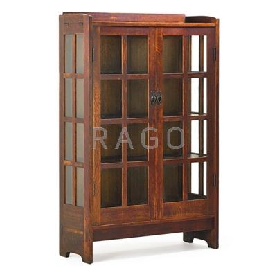 Appraisal: GUSTAV STICKLEY Two-door china cabinet no Eastwood NY ca Branded