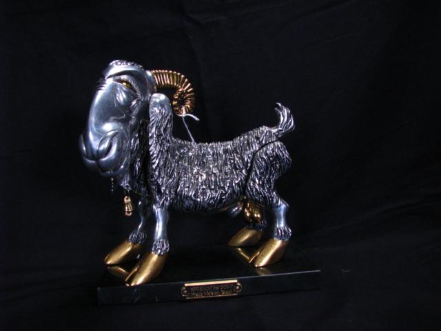 Appraisal: Frank Meisler sculpture Ephraim the Goat long high signed and