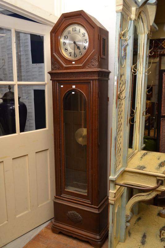 Appraisal: AN ART DECO GRANDFATHER CLOCK AN ART DECO GRANDFATHER CLOCK