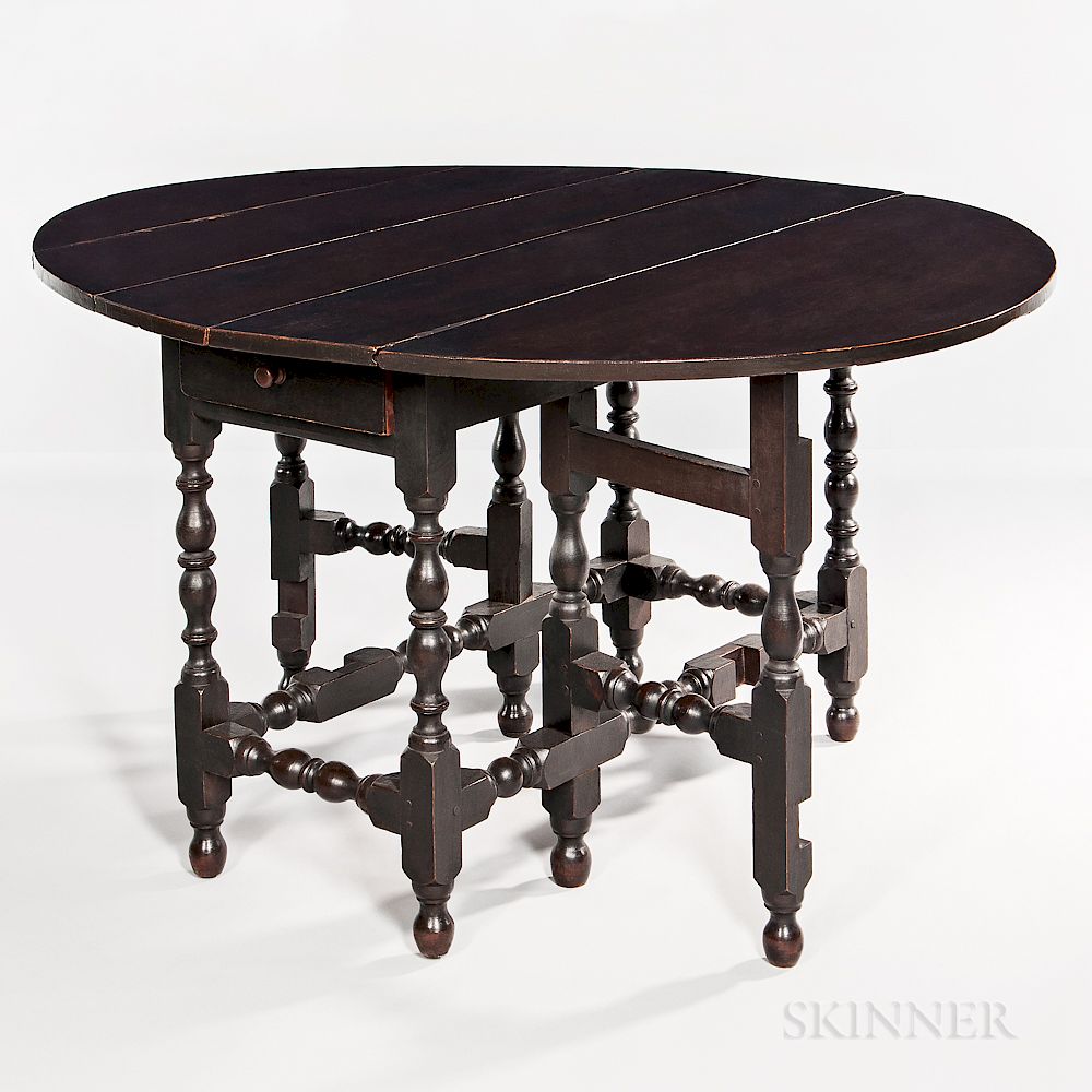 Appraisal: William and Mary Gate-leg Table William and Mary Gate-leg Table