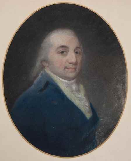 Appraisal: Portrait of unknown Frenchman presumably an horologist colour pastel portrait