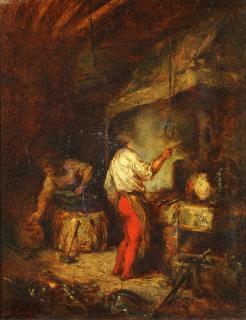 Appraisal: Painting Attributed to Eugene Delacroix Attributed to Eugene Delacroix French