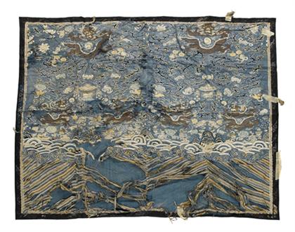 Appraisal: Fine Chinese blue ground kesi panel qing dynasty or earlier