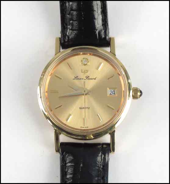 Appraisal: LUCIEN PICCARD KARAT YELLOW GOLD WRISTWATCH Condition No Specific Condition