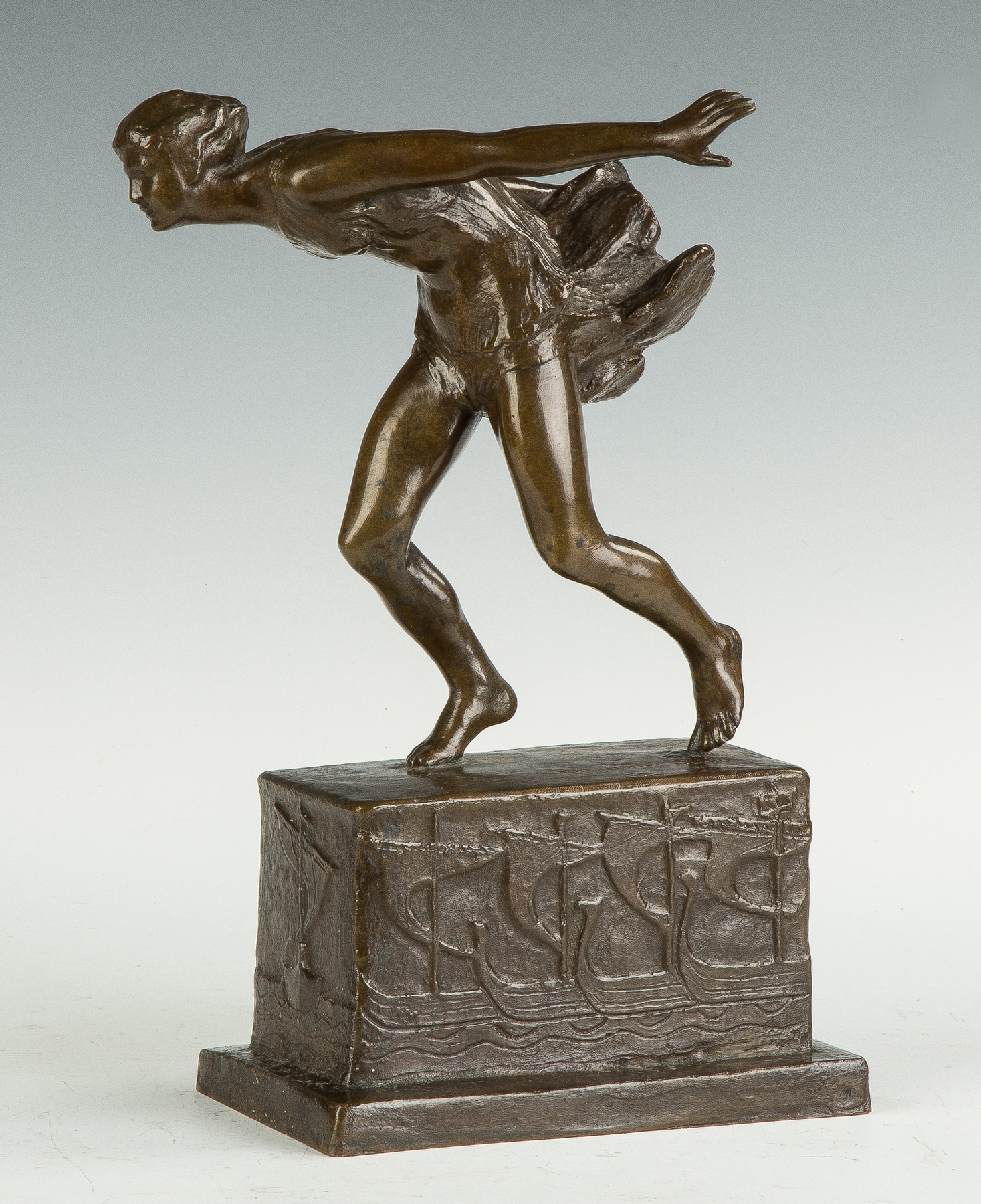 Appraisal: Alice Wright American - Art Deco Bronze Sculpture of a