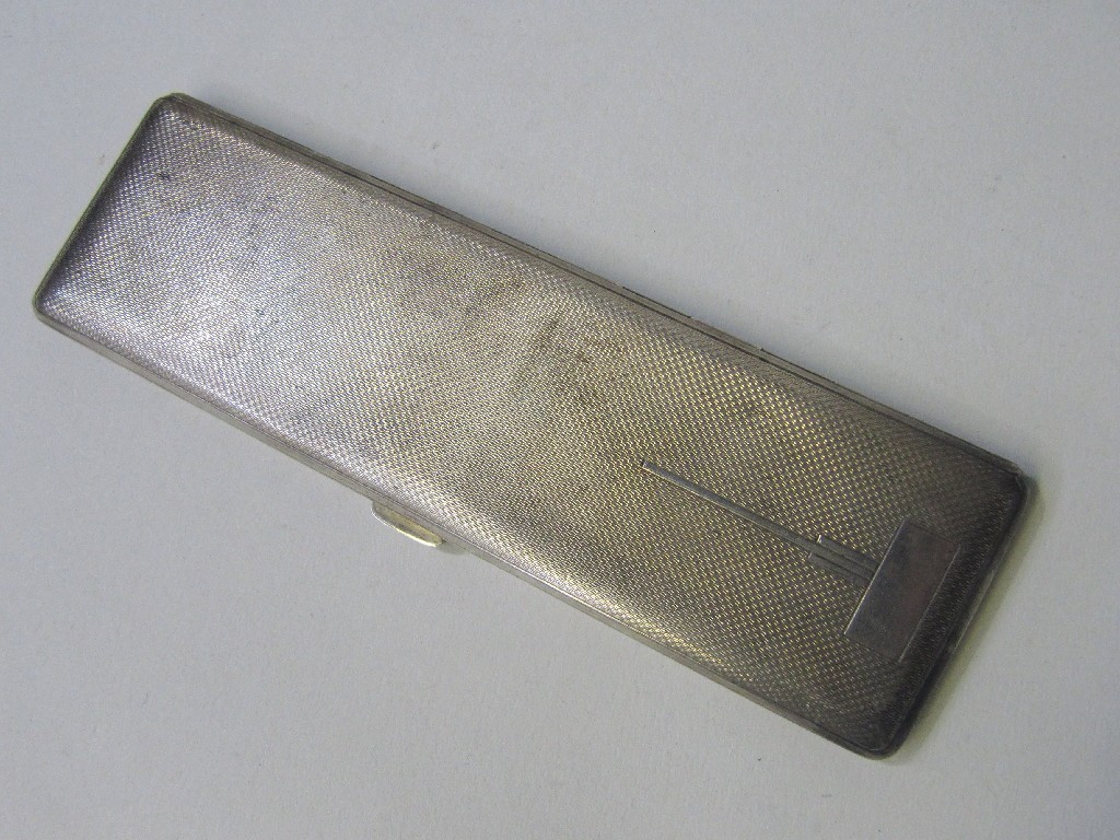 Appraisal: Silver cigarette case Birmingham