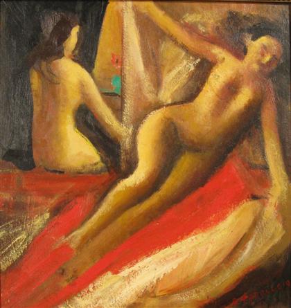 Appraisal: REMO FARRUGGIO american - TWO NUDES Signed 'R FARRUGGIO' bottom