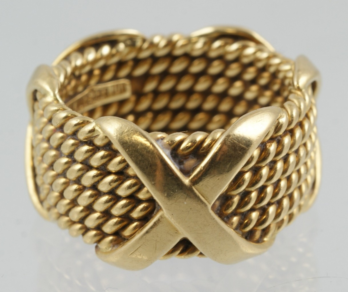 Appraisal: K YG Schlumberger for Tiffany Co gold band dwt size