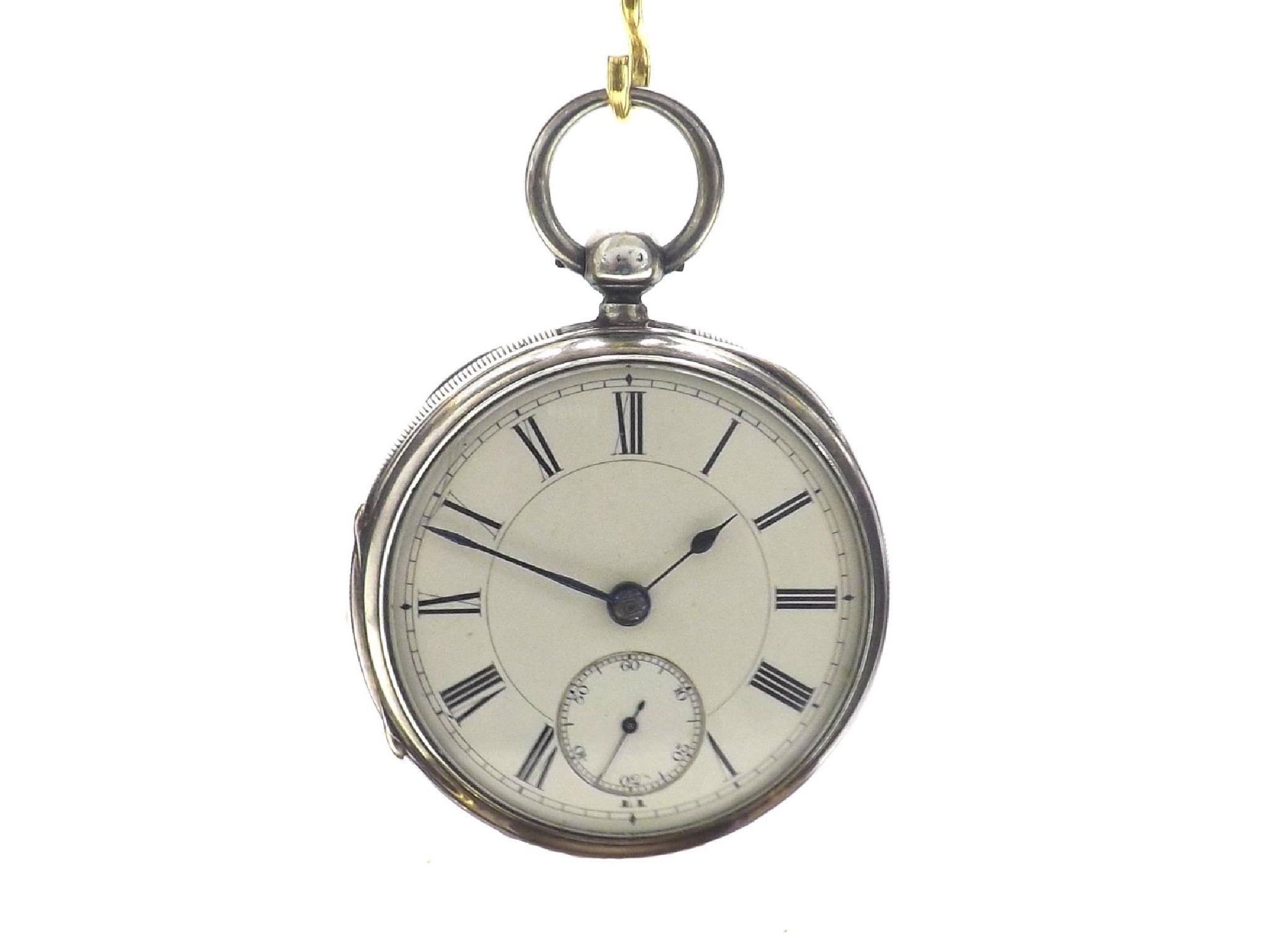 Appraisal: th century silver fusee lever pocket watch London signed A