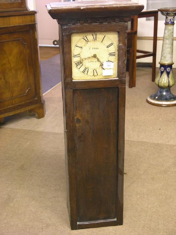 Appraisal: An early electric wall clock dial signed E Page London