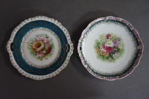 Appraisal: ca C T Germany Hand Decorated Serving Trays After -