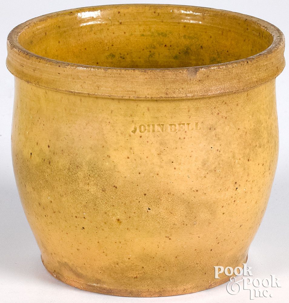 Appraisal: Pennsylvania redware crock th c Pennsylvania redware crock th c