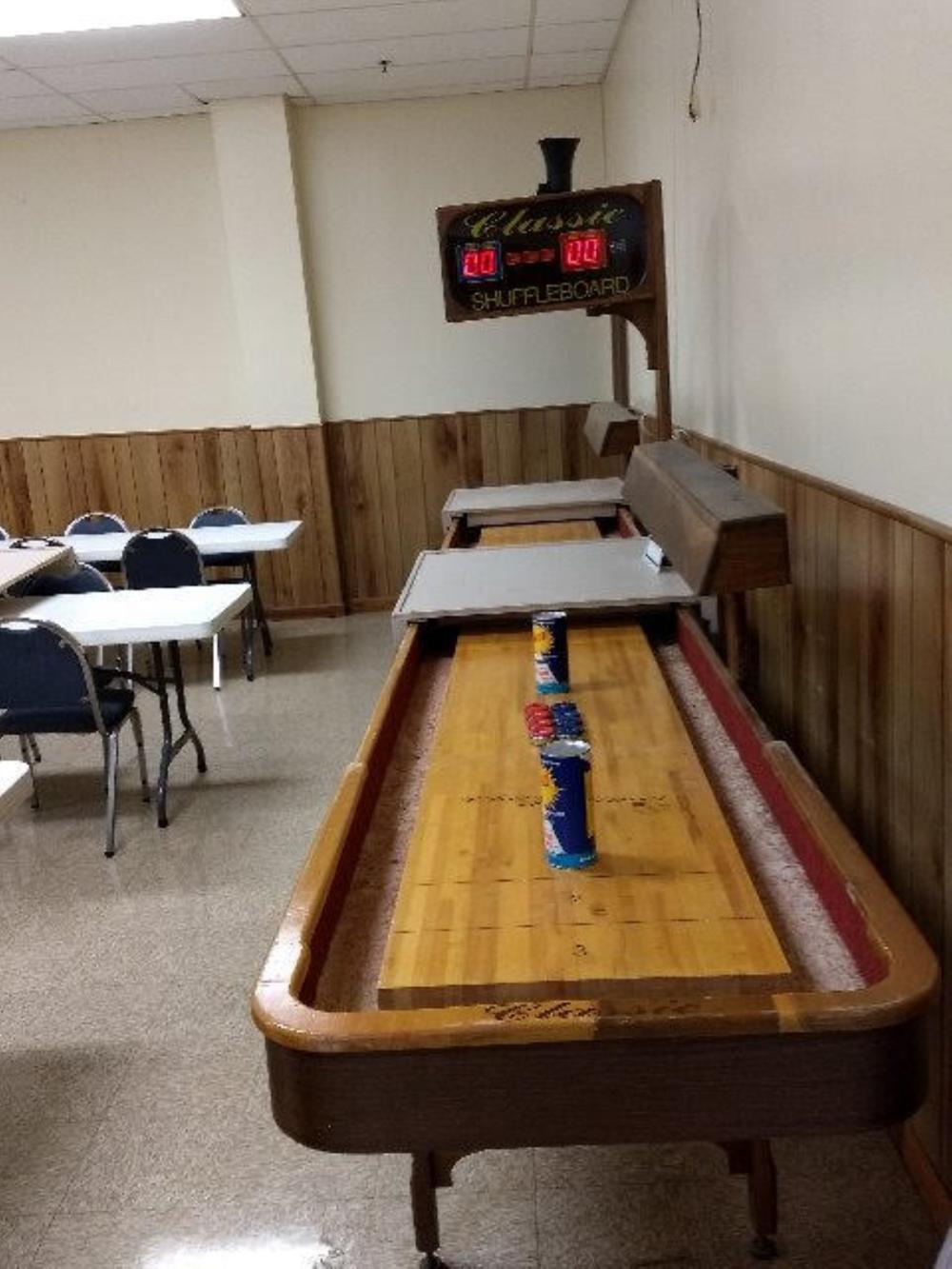 Appraisal: VINTAGE FOOT AMERICAN SHUFFLEBOARD TABLEVintage c s American Classic '