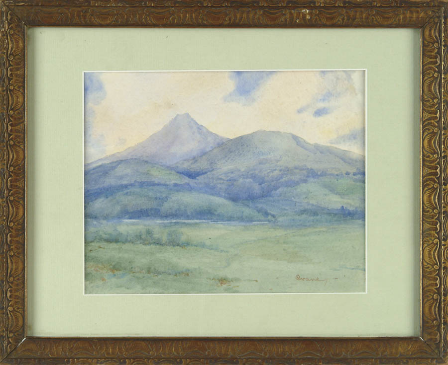 Appraisal: BRUCE CRANE American - WHITE FACE MOUNTAIN FROM BLOOMINGDALE Watercolor