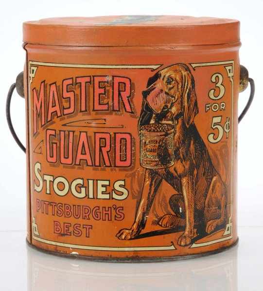 Appraisal: Master Guard Stogies Bail Handle Cigar Pail Description Cigars manufactured