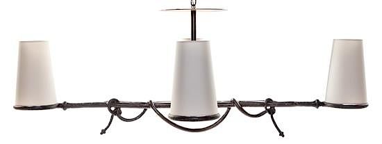 Appraisal: Style of Diego Giacometti American Late th Century Lighting Fixture