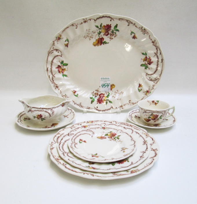 Appraisal: ROYAL DOULTON CHINA SET Chiltern pattern pieces dinner plates salad