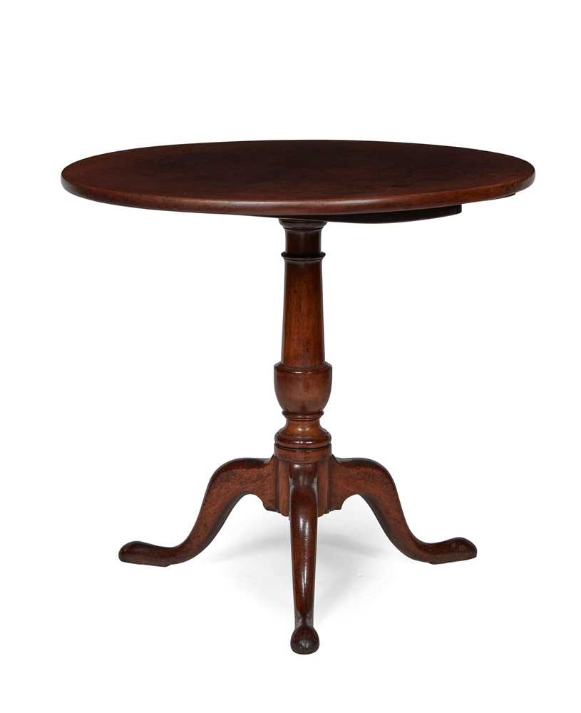 Appraisal: GEORGIAN MAHOGANY TILT-TOP TRIPOD TABLE TH CENTURY cm diameter cm