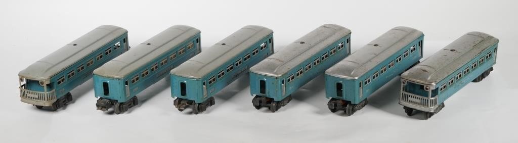 Appraisal: LIONEL PREWAR TRAIN CARS Set of six Lionel train cars