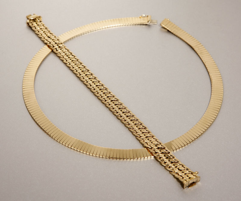 Appraisal: A group of K yellow gold jewelry A group of