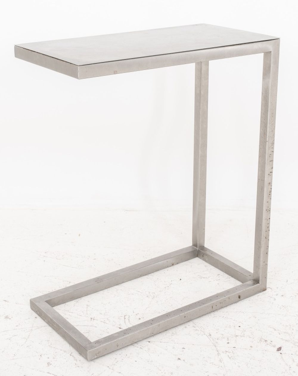 Appraisal: METAL SOFA END TABLE SIDE TABLE Industrial Style metal rectangular