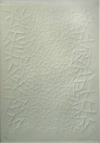 Appraisal: Claire Falkenstein American - Untitled Never Ending Screen Blind embossing