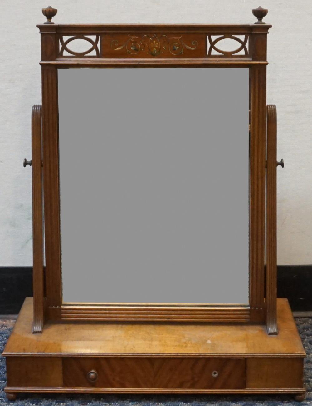 Appraisal: Edwardian Walnut Chest Mirror