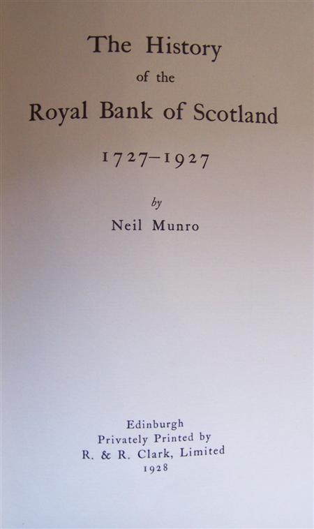 Appraisal: Banking--Munro Neil The history of the Royal Bank of Scotland