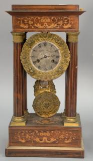 Appraisal: French Empire shelf clock ht in French Empire shelf clock