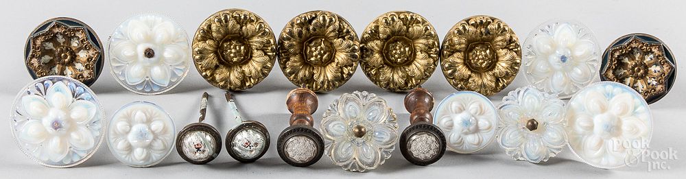 Appraisal: Curtain tiebacks th c Curtain tiebacks th c to include