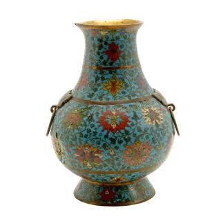 Appraisal: A Cloisonn Enamel 'Hu' Form Vase Late Ming Dynasty cm