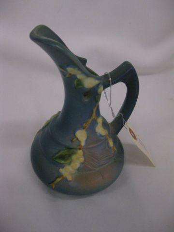 Appraisal: Roseville Art Pottery Ewer snowberry TK- blue excellent