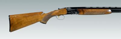 Appraisal: Ithaca Model shotgun ga over-under in barrels Japanese engraved receiver