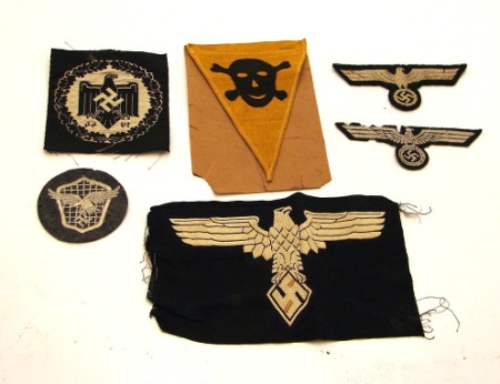 Appraisal: Lot of German BeVo machine embroidered cloth insignia