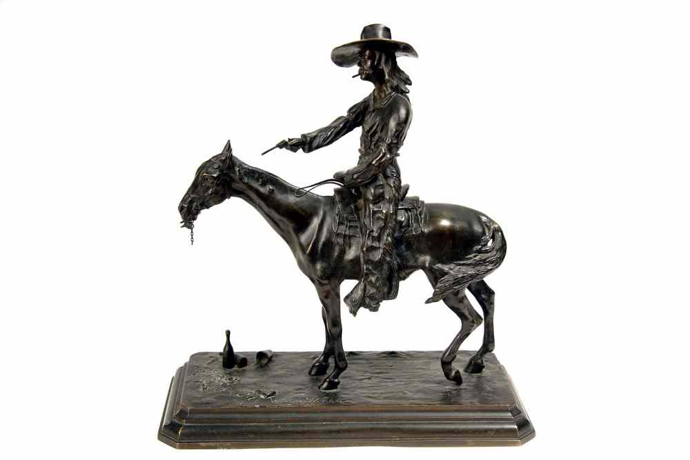 Appraisal: BRONZE SCULPTURE - Wild Bill Hickok by Walter Winans US