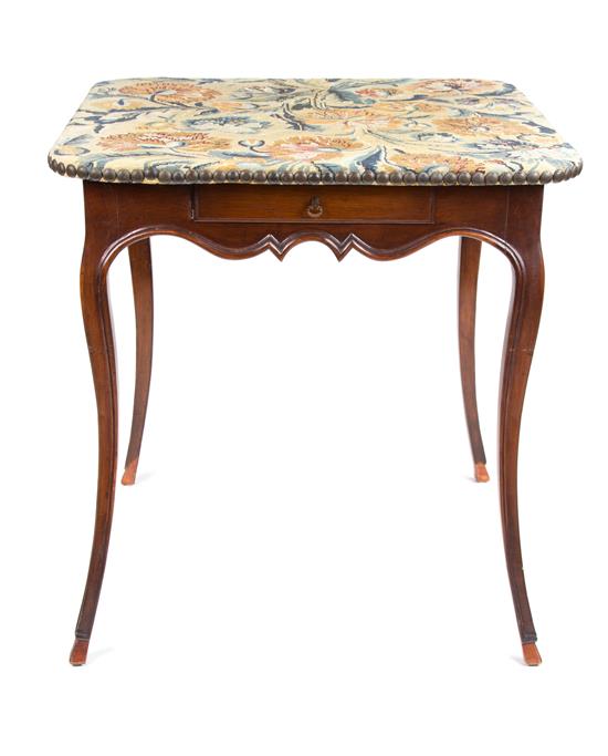 Appraisal: Sale Lot A Louis XV Style Walnut Card Table th