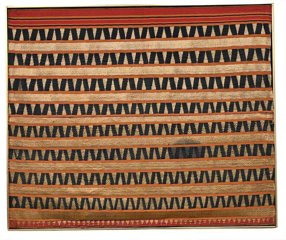 Appraisal: Two Indonesian Lampung Wedding Sarongs circa or later embroidered cotton