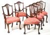 Appraisal: SET OF SIX CHAIRS - Ca shield back with carved