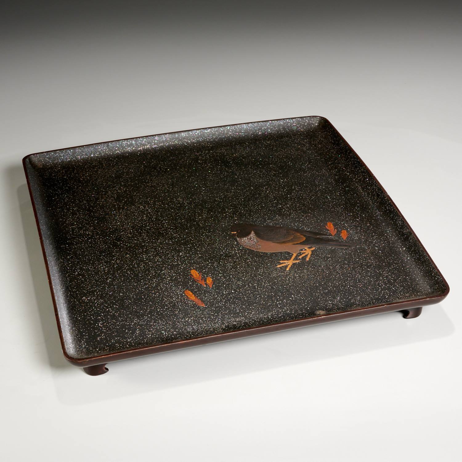 Appraisal: NICE JAPANESE LACQUERED TRAY Likely Meiji Period th th c