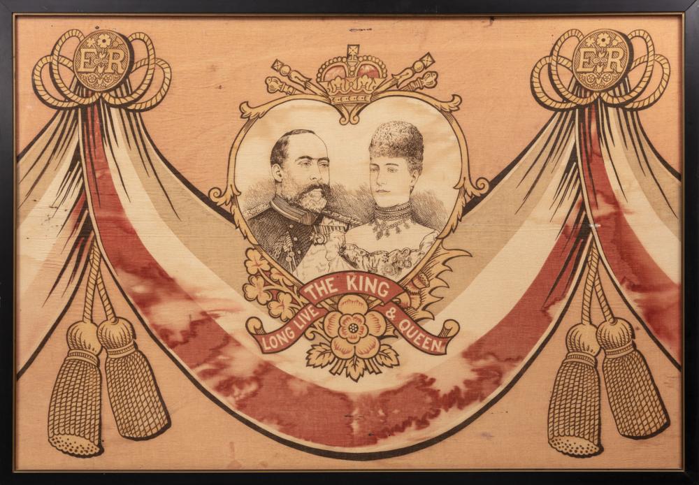 Appraisal: King Edward VII and Queen Alexandra Coronation Banner sight in