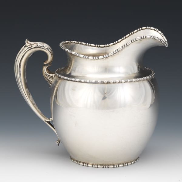 Appraisal: GOODNOW JENKS STERLING SILVER WATER PITCHER FOR THE BAILEY BANKS